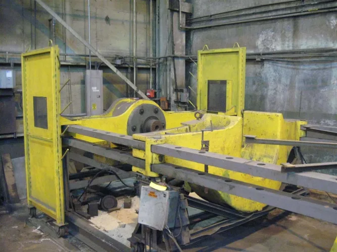 Photo #1 of 600 TON RODGERS HORIZONTAL HYDRAULIC WHEEL PRESS