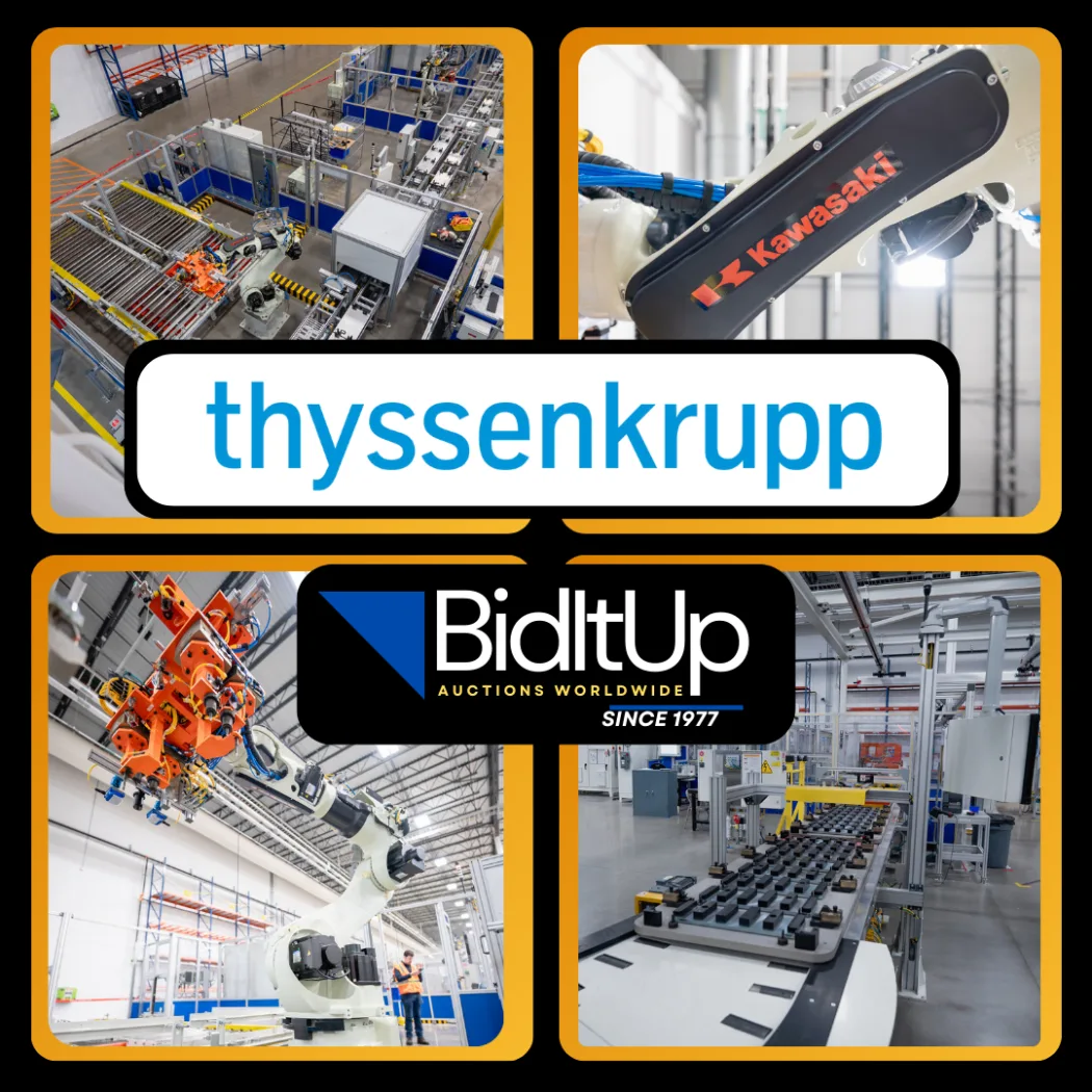 Accepting Immediate Offers: thyssenkrupp - Kawasaki  LATE MODEL 2020 Battery Module to Pack Production [Robotic Work Cell Line - Installed & Calibrated Never Ran]