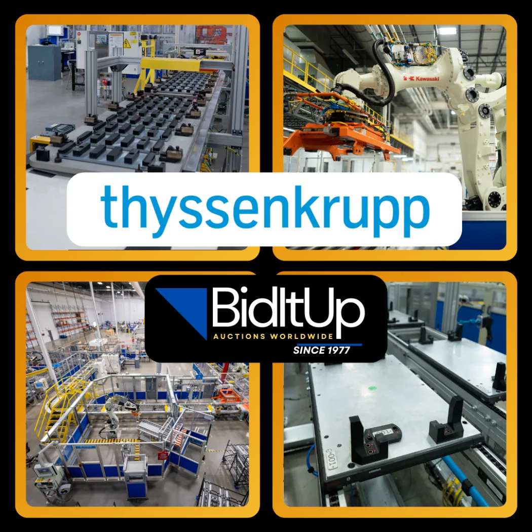 Accepting Immediate Offers: thyssenkrupp - Kawasaki  LATE MODEL 2020 Battery Module to Pack Production [Robotic Work Cell Line - Installed & Calibrated Never Ran]