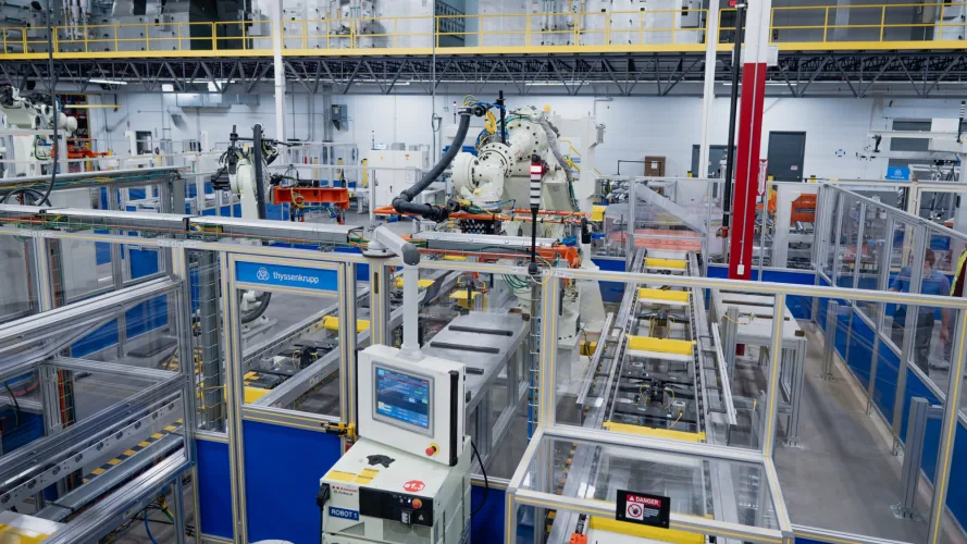 Photo #23 of Accepting Immediate Offers: thyssenkrupp - Kawasaki  LATE MODEL 2020 Battery Module to Pack Production [Robotic Work Cell Line - Installed & Calibrated Never Ran]