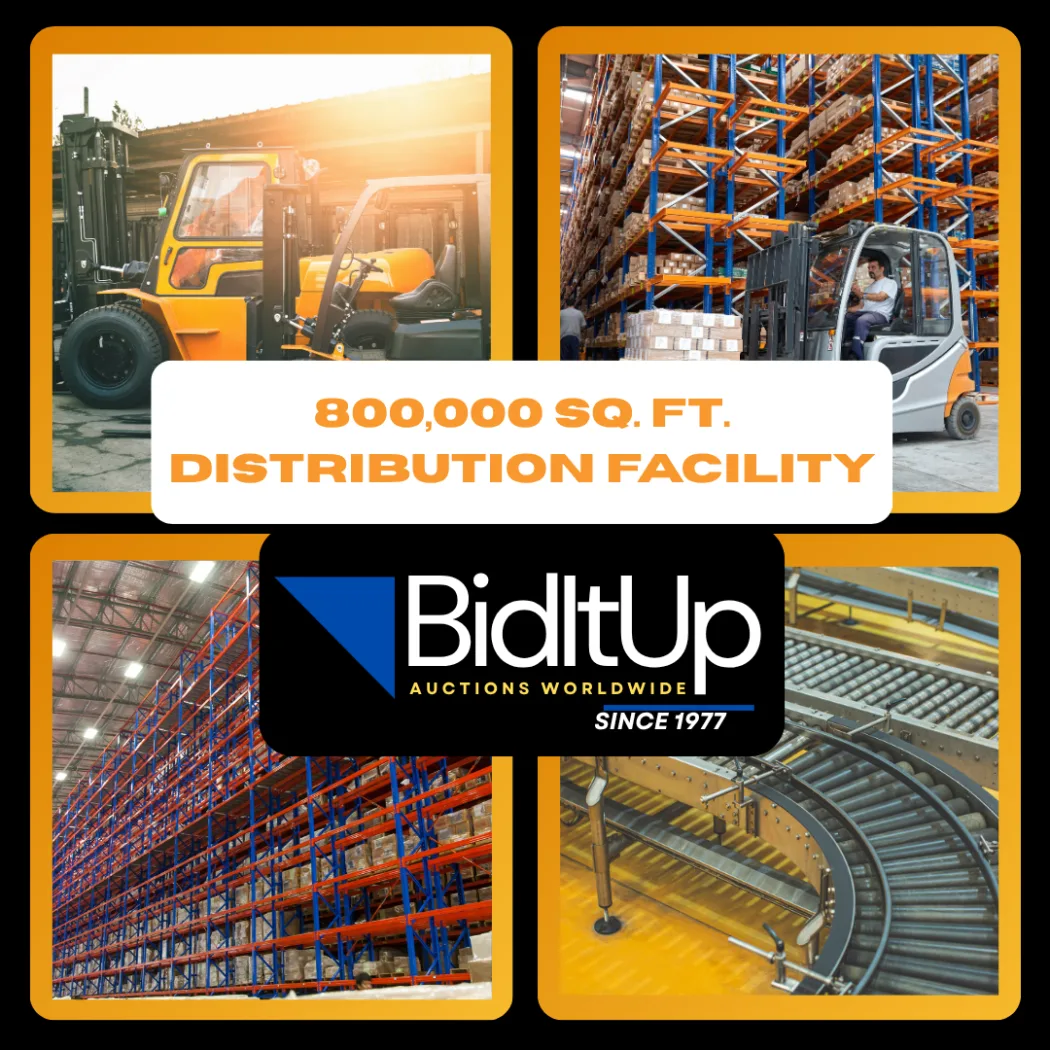 800,000 sq ft. Distribution Center - Pallet Racking, Lifts, Conveyor, Sorting Systems & General Machinery & Equipment