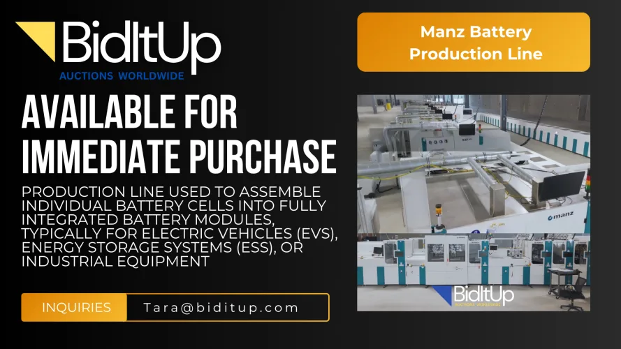 Photo #1 of Manz Battery Production Line - PRIVATE TREATY