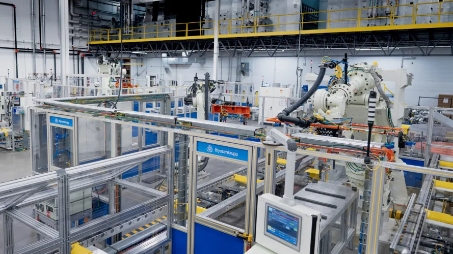Photo #23 of Accepting Immediate Offers: thyssenkrupp - Kawasaki  Battery Module to Pack Production [Robotic Work Cell Line - Installed & Calibrated Never Ran]