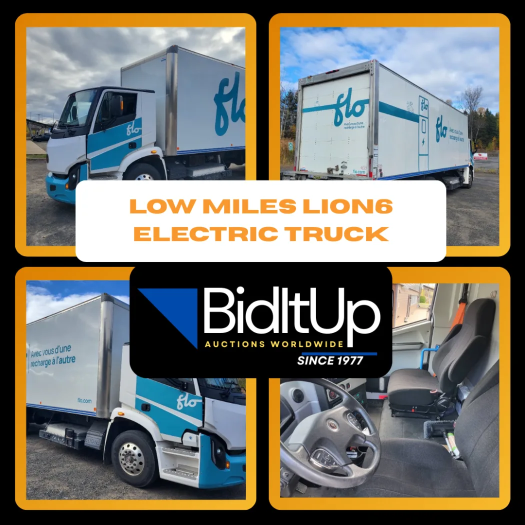 PRIVATE TREATY - Low Miles 2022 Lion Electric Lion6 Electric Class 6 Urban Box Truck