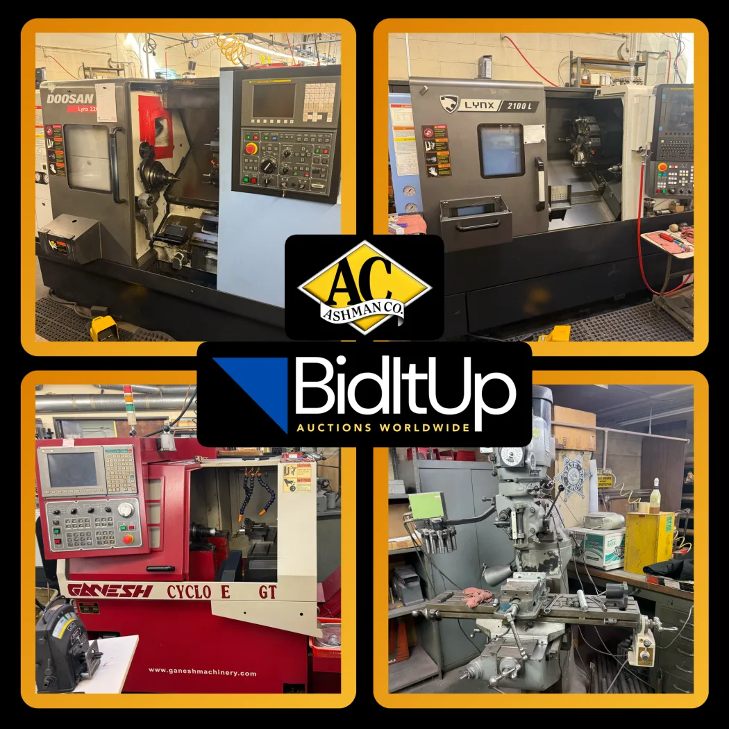 Solar Precision Products - Assets Available from Closure of a CNC machining and close-tolerance precision parts manufacturing facility in California