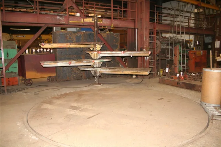 Photo #6 of (10) 2-20 TON OVERHEAD BRIDGE CRANES, 10 TON HEEDE/P&H TRAVELING OUTDOOR GANTRY CRANE, IRCO ROTARY WELDING TABLE, 10' X 1/2" PEARSON HYDRAULIC SHEAR, CARLTON 8' RADIAL DRILL, BLANCHARD SURFACE GRINDERS & MORE