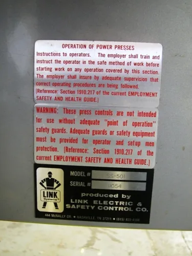 Photo #15 of SURPLUS TO THE ONGOING OPERATIONS OF A SUPER CLEAN FABRICATION, STAMPING, AND MACHINE TOOLS FACILITY - AMD INDUSTRIES, INC.