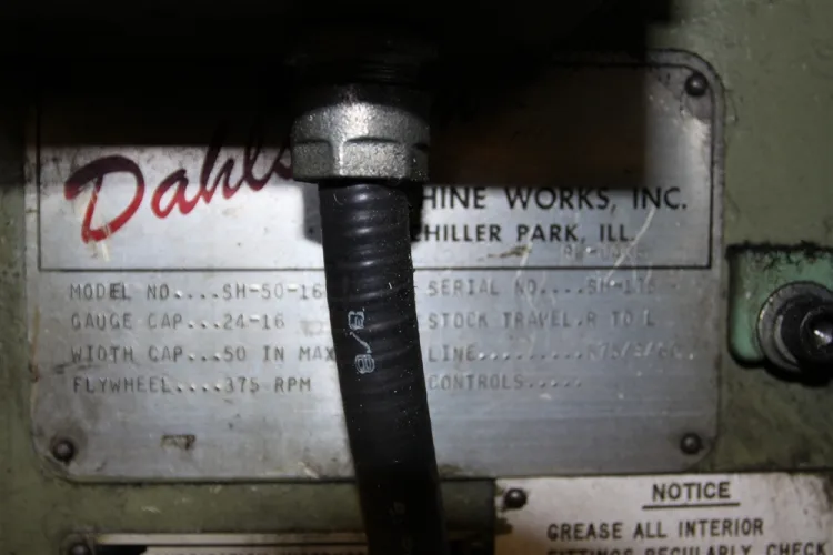 Photo #308 of NO RESERVE AUCTION - ROLLFORMING LINES/REELS, SERVO STRAIGHTENERS, CUT OFF PRESSES & MORE