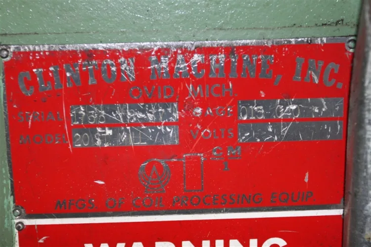 Photo #312 of NO RESERVE AUCTION - ROLLFORMING LINES/REELS, SERVO STRAIGHTENERS, CUT OFF PRESSES & MORE