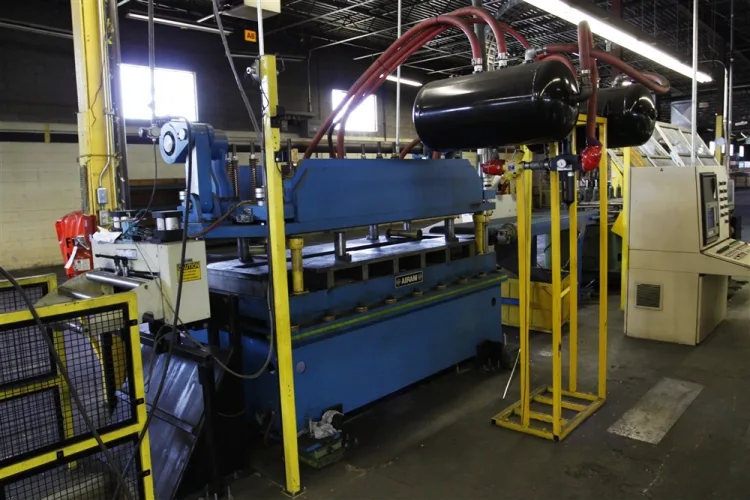 Photo #345 of NO RESERVE AUCTION - ROLLFORMING LINES/REELS, SERVO STRAIGHTENERS, CUT OFF PRESSES & MORE