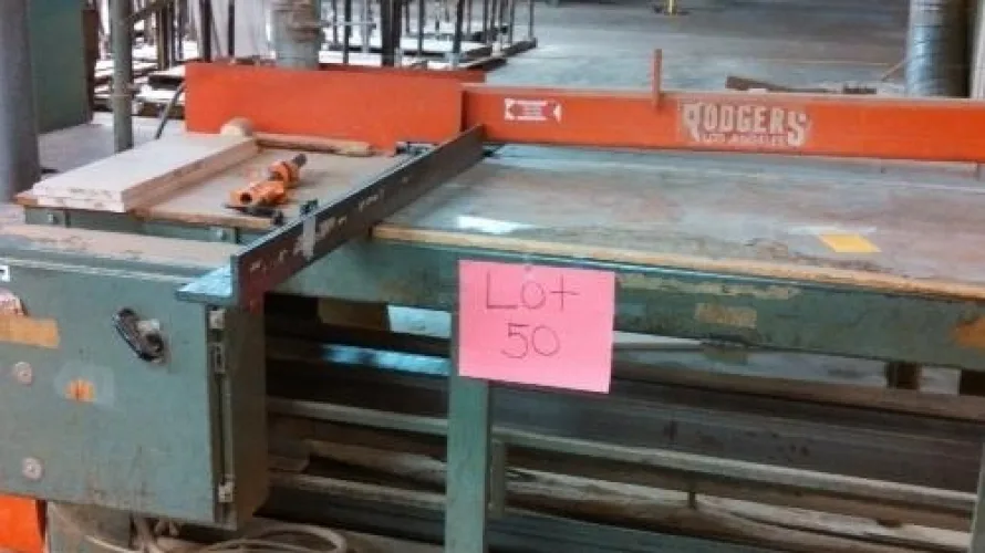 Photo #15 of LINWOOD FURNITURE FACTORY MACHINERY, INCLUDING: DIEHL RIPSAW, ROSENQUIST E100 ELECTRO-FLOW, SHODA CNC ROUTER, MATTISON TURNING LATHE, B. M. ROOT HYDRAULIC MULTI-HEAD BORING MACHINE & MUCH MORE...
