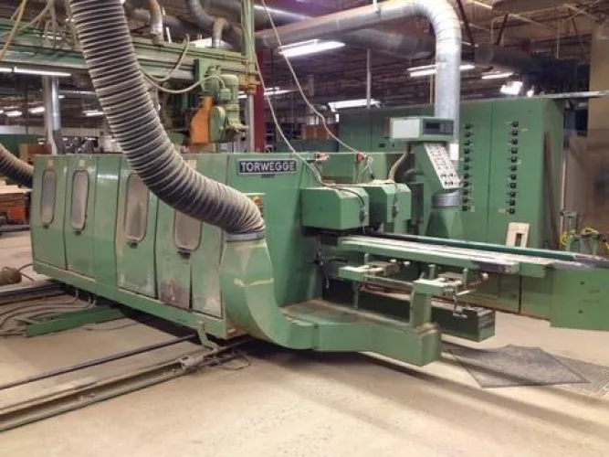 Photo #20 of LINWOOD FURNITURE FACTORY MACHINERY, INCLUDING: DIEHL RIPSAW, ROSENQUIST E100 ELECTRO-FLOW, SHODA CNC ROUTER, MATTISON TURNING LATHE, B. M. ROOT HYDRAULIC MULTI-HEAD BORING MACHINE & MUCH MORE...