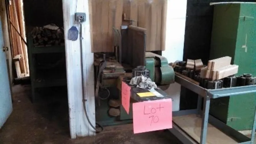 Photo #21 of LINWOOD FURNITURE FACTORY MACHINERY, INCLUDING: DIEHL RIPSAW, ROSENQUIST E100 ELECTRO-FLOW, SHODA CNC ROUTER, MATTISON TURNING LATHE, B. M. ROOT HYDRAULIC MULTI-HEAD BORING MACHINE & MUCH MORE...