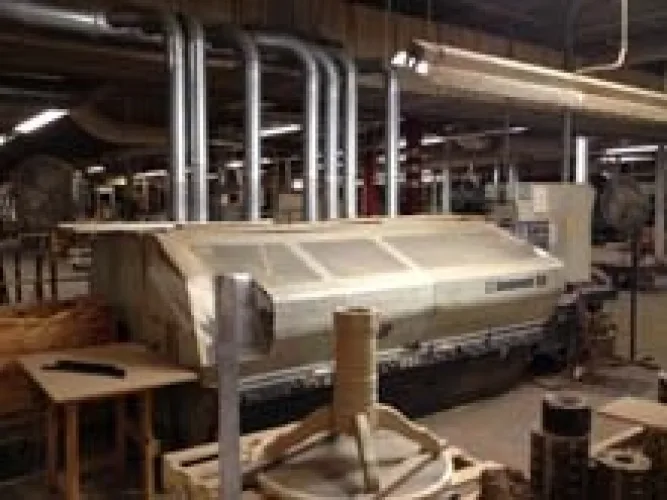 Photo #25 of LINWOOD FURNITURE FACTORY MACHINERY, INCLUDING: DIEHL RIPSAW, ROSENQUIST E100 ELECTRO-FLOW, SHODA CNC ROUTER, MATTISON TURNING LATHE, B. M. ROOT HYDRAULIC MULTI-HEAD BORING MACHINE & MUCH MORE...