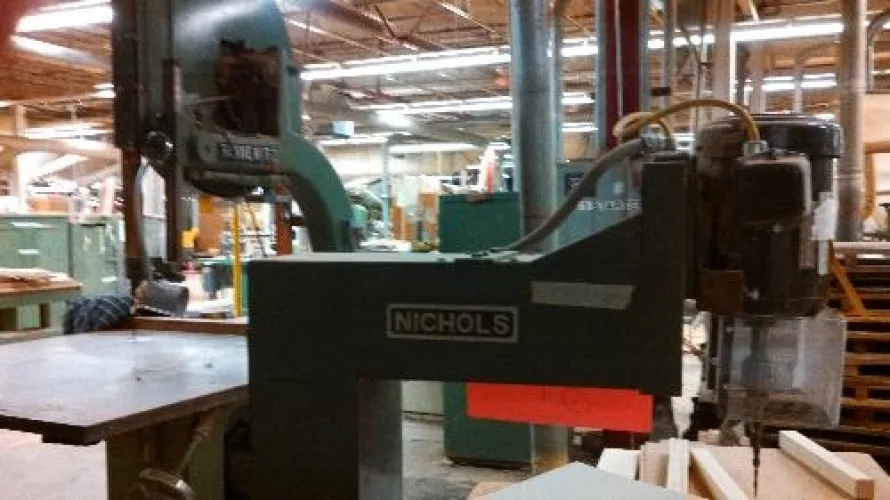 Photo #31 of LINWOOD FURNITURE FACTORY MACHINERY, INCLUDING: DIEHL RIPSAW, ROSENQUIST E100 ELECTRO-FLOW, SHODA CNC ROUTER, MATTISON TURNING LATHE, B. M. ROOT HYDRAULIC MULTI-HEAD BORING MACHINE & MUCH MORE...