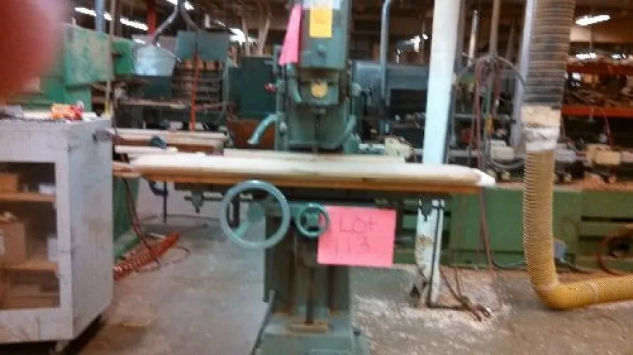 Photo #34 of LINWOOD FURNITURE FACTORY MACHINERY, INCLUDING: DIEHL RIPSAW, ROSENQUIST E100 ELECTRO-FLOW, SHODA CNC ROUTER, MATTISON TURNING LATHE, B. M. ROOT HYDRAULIC MULTI-HEAD BORING MACHINE & MUCH MORE...