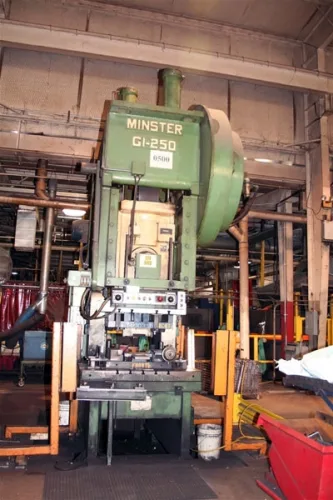 Photo #1 of SURPLUS TO THE ONGOING OPERATIONS OF A GLOBAL COMMERCIAL VEHICLE PARTS MANUFACTURER: 600-TON &  300-TON MINSTER SSDC PRESSES,  250-TON MINSTER GAP FRAME PRESS & FEED LINE