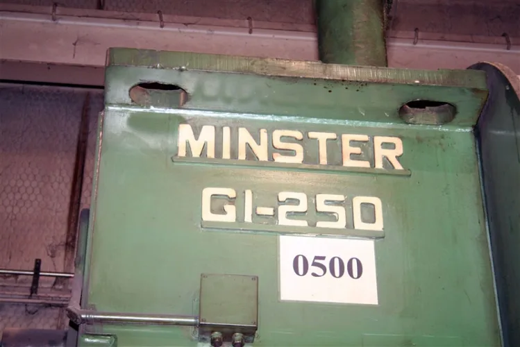 Photo #7 of SURPLUS TO THE ONGOING OPERATIONS OF A GLOBAL COMMERCIAL VEHICLE PARTS MANUFACTURER: 600-TON &  300-TON MINSTER SSDC PRESSES,  250-TON MINSTER GAP FRAME PRESS & FEED LINE