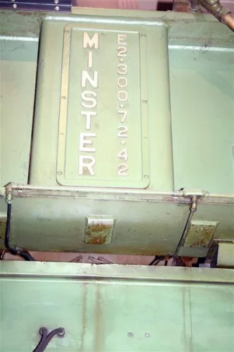 Photo #12 of SURPLUS TO THE ONGOING OPERATIONS OF A GLOBAL COMMERCIAL VEHICLE PARTS MANUFACTURER: 600-TON &  300-TON MINSTER SSDC PRESSES,  250-TON MINSTER GAP FRAME PRESS & FEED LINE