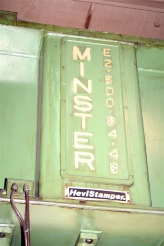 Photo #19 of SURPLUS TO THE ONGOING OPERATIONS OF A GLOBAL COMMERCIAL VEHICLE PARTS MANUFACTURER: 600-TON &  300-TON MINSTER SSDC PRESSES,  250-TON MINSTER GAP FRAME PRESS & FEED LINE