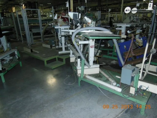 Photo #9 of NO LONGER REQUIRED IN THE CONTINUING OPERATIONS OF SPRINGS GLOBAL US, INC., INCLUDING: (226) SEWING MACHINES -  BROTHER, FISCHENBEIN, JUKI, KING, MAUSER & MANY MORE,  STUFFING/FILLING MACHINES, PANEL CUTTERS & MUCH MORE!
