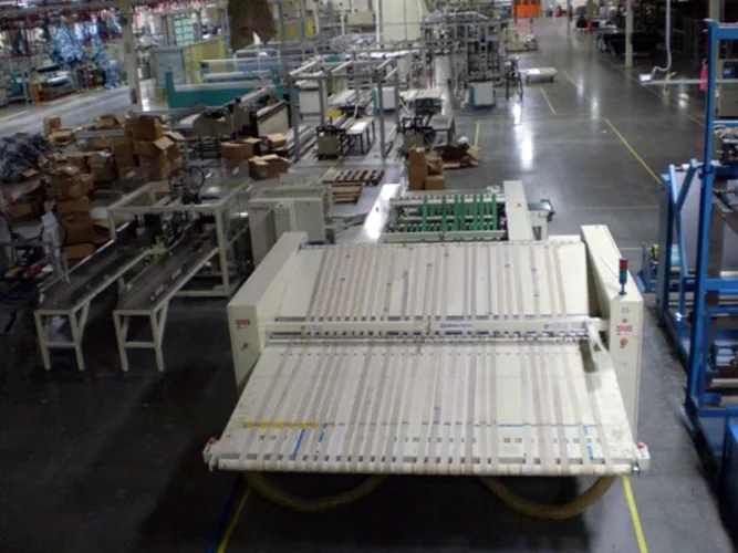 Photo #90 of NO LONGER REQUIRED IN THE CONTINUING OPERATIONS OF SPRINGS GLOBAL US, INC., INCLUDING: (226) SEWING MACHINES -  BROTHER, FISCHENBEIN, JUKI, KING, MAUSER & MANY MORE,  STUFFING/FILLING MACHINES, PANEL CUTTERS & MUCH MORE!