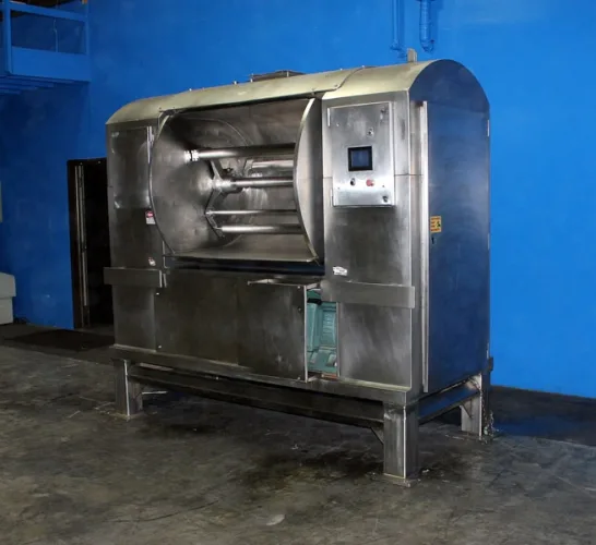 Photo #1 of NO RESERVE EBAY AUCTION: REWORKS INDUSTRIAL HORIZONTAL DOUGH MIXER, FUJI ALPHA II HORIZONTAL ROTARY SERVO WRAPPER, CHARMILLES ROBOFORM EDM MACHINE & (3) SOUTHWORTH LEVEL LOADERS