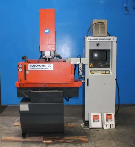 Photo #23 of NO RESERVE EBAY AUCTION: REWORKS INDUSTRIAL HORIZONTAL DOUGH MIXER, FUJI ALPHA II HORIZONTAL ROTARY SERVO WRAPPER, CHARMILLES ROBOFORM EDM MACHINE & (3) SOUTHWORTH LEVEL LOADERS