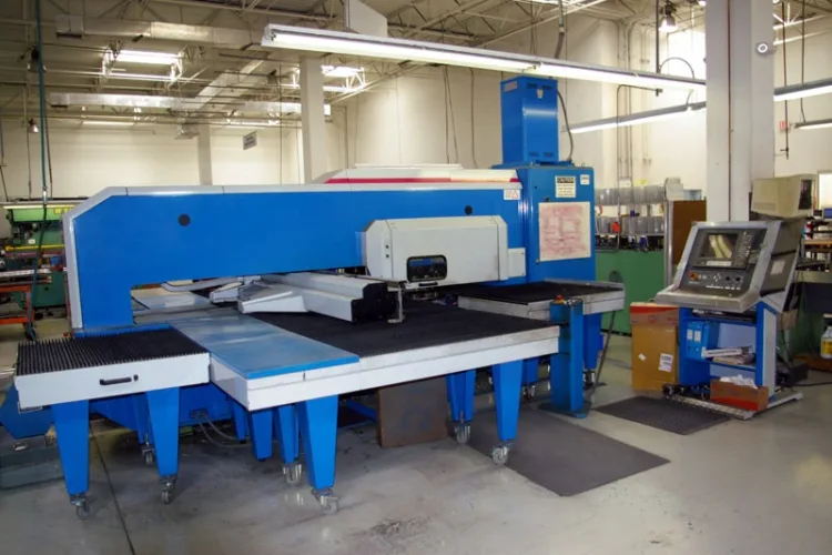 Photo #6 of LATE MODEL STATE OF THE ART PRECISION SHEET METAL FACILITY BEING SOLD DUE TO THE OWNERS RETIRING. CNC TURRET PRESSES, CNC MULTI-AXIS PRESS BRAKES, SCIAKY SPOT WELDERS, WYSONG SHEARS, HAGAR HARDWARE PRESSES & MUCH MORE.