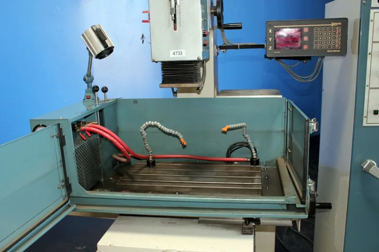 Photo #100 of CHIP MAKING AND FABRICATING MACHINERY AUCTION: SHOT BLAST SYSTEMS, LASERS, LATHES, MILLS, THERMAL OXIDIZER, BRAKES, PRESS BRAKES, CRIMPING MACHINE, EDM, KILN, GRINDERS, INDUCTION HEATING SYSTEM,  PUNCH, PARTS WASHER &  MUCH MORE