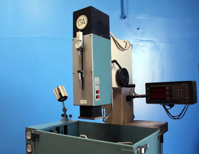 Photo #102 of CHIP MAKING AND FABRICATING MACHINERY AUCTION: SHOT BLAST SYSTEMS, LASERS, LATHES, MILLS, THERMAL OXIDIZER, BRAKES, PRESS BRAKES, CRIMPING MACHINE, EDM, KILN, GRINDERS, INDUCTION HEATING SYSTEM,  PUNCH, PARTS WASHER &  MUCH MORE
