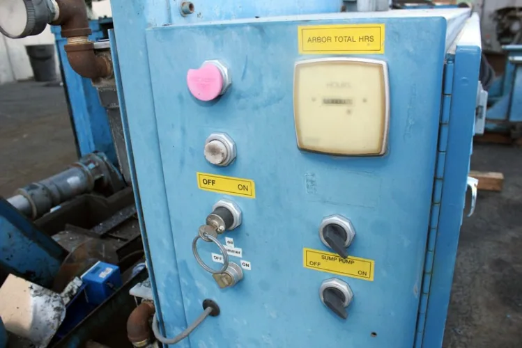 Photo #221 of CHIP MAKING AND FABRICATING MACHINERY AUCTION: SHOT BLAST SYSTEMS, LASERS, LATHES, MILLS, THERMAL OXIDIZER, BRAKES, PRESS BRAKES, CRIMPING MACHINE, EDM, KILN, GRINDERS, INDUCTION HEATING SYSTEM,  PUNCH, PARTS WASHER &  MUCH MORE