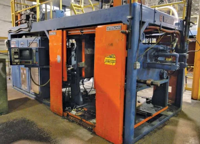 Photo #8 of PRIME PLASTICS, INC.- LARGE CAPACITY MODERN INDUSTRIAL BLOW MOLDER INCLUDING: (7) SINGLE & DUAL HEAD BLOW MOLDERS, (7) GRANULATORS, CONAIR BLENDERS, LIFT TRUCKS, AIR COMPRESSORS, CHILLER & SUPPORT EQUIPMENT