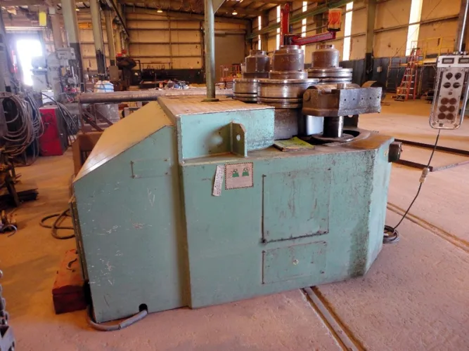 Photo #4 of THE FORMER ASSETS OF DIXIE SOUTHERN ARKANSAS, LLC, HEAVY FABRICATING FACILITY INCLUDING: LATE MODEL ROUNDO PLATE AND ANGLE ROLLS, FABRICATING MACHINERY, ROUGH TERRAIN CRANES & MORE