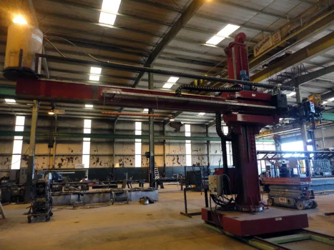 Photo #9 of THE FORMER ASSETS OF DIXIE SOUTHERN ARKANSAS, LLC, HEAVY FABRICATING FACILITY INCLUDING: LATE MODEL ROUNDO PLATE AND ANGLE ROLLS, FABRICATING MACHINERY, ROUGH TERRAIN CRANES & MORE