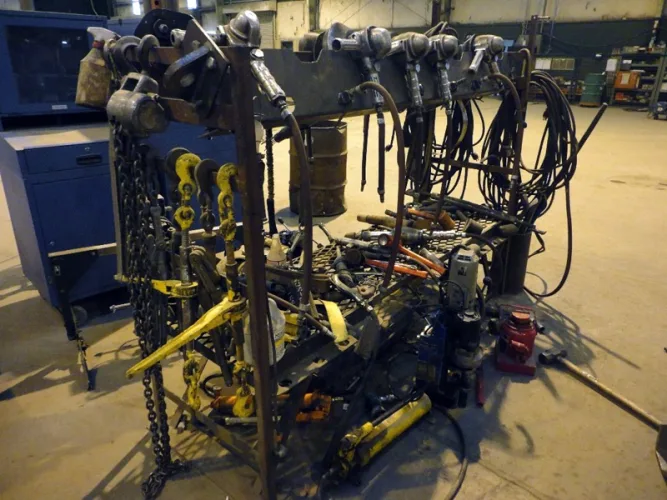 Photo #47 of THE FORMER ASSETS OF DIXIE SOUTHERN ARKANSAS, LLC, HEAVY FABRICATING FACILITY INCLUDING: LATE MODEL ROUNDO PLATE AND ANGLE ROLLS, FABRICATING MACHINERY, ROUGH TERRAIN CRANES & MORE