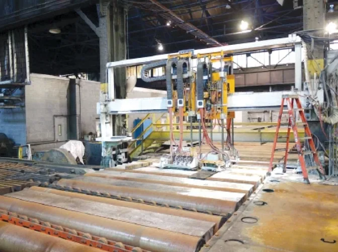 Photo #8 of EVRAZ CLAYMONT STEEL - COMPLETE 500,000TPY 160" STEEL PLATE MELTING, SLAB CASTING & PLATE ROLLING FACILITY - DAY# 1