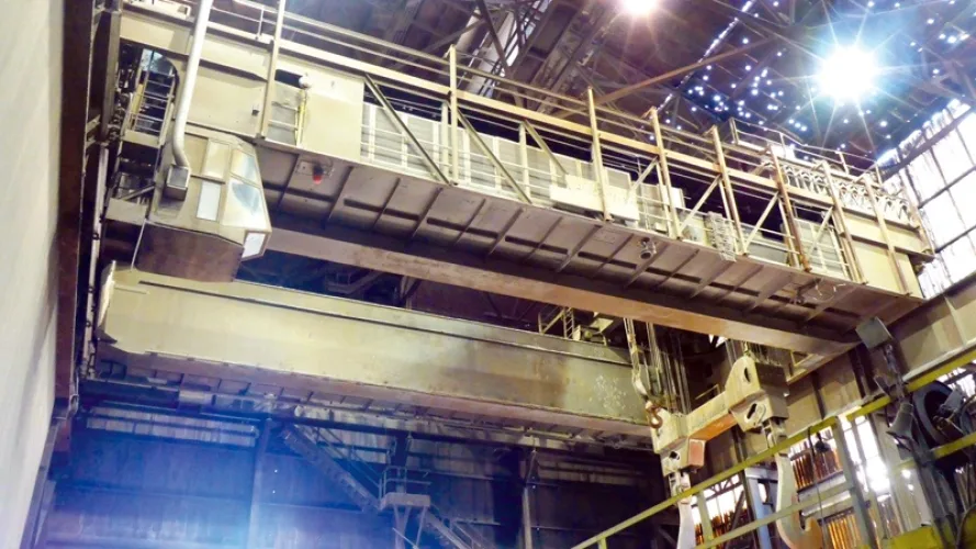 Photo #25 of EVRAZ CLAYMONT STEEL - COMPLETE 500,000TPY 160" STEEL PLATE MELTING, SLAB CASTING & PLATE ROLLING FACILITY - DAY# 1
