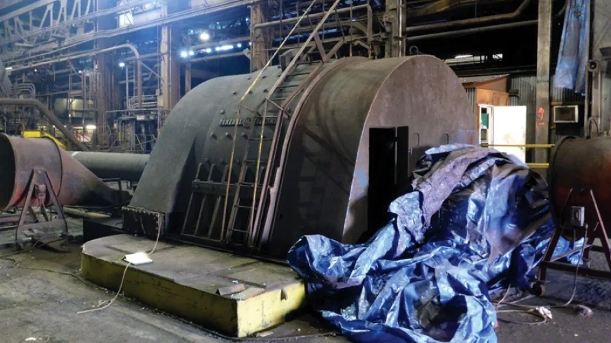 Photo #28 of EVRAZ CLAYMONT STEEL - COMPLETE 500,000TPY 160" STEEL PLATE MELTING, SLAB CASTING & PLATE ROLLING FACILITY - DAY# 1