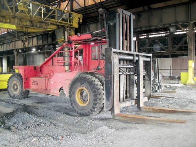 Photo #67 of EVRAZ CLAYMONT STEEL - COMPLETE 500,000TPY 160" STEEL PLATE MELTING, SLAB CASTING & PLATE ROLLING FACILITY - DAY# 1