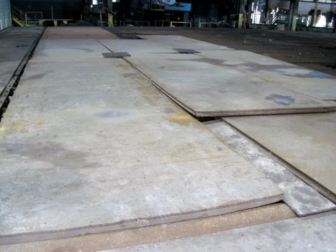 Photo #78 of EVRAZ CLAYMONT STEEL - COMPLETE 500,000TPY 160" STEEL PLATE MELTING, SLAB CASTING & PLATE ROLLING FACILITY - DAY# 1