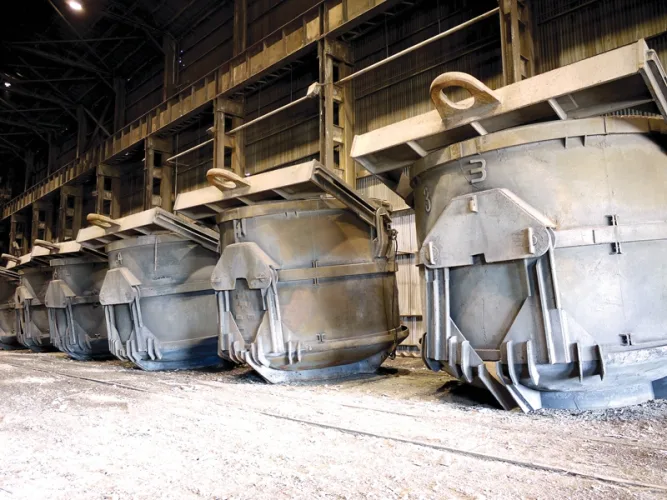 Photo #3 of EVRAZ CLAYMONT STEEL - COMPLETE 500,000TPY 160" STEEL PLATE MELTING, SLAB CASTING & PLATE ROLLING FACILITY - DAY #2