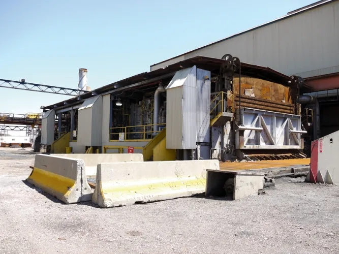 Photo #6 of EVRAZ CLAYMONT STEEL - COMPLETE 500,000TPY 160" STEEL PLATE MELTING, SLAB CASTING & PLATE ROLLING FACILITY - DAY #2