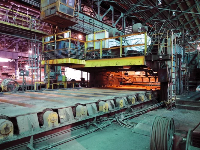 Photo #11 of EVRAZ CLAYMONT STEEL - COMPLETE 500,000TPY 160" STEEL PLATE MELTING, SLAB CASTING & PLATE ROLLING FACILITY - DAY #2