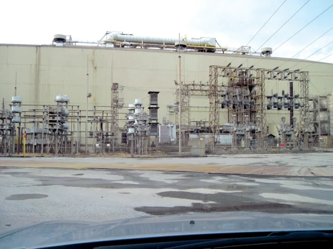 Photo #63 of EVRAZ CLAYMONT STEEL - COMPLETE 500,000TPY 160" STEEL PLATE MELTING, SLAB CASTING & PLATE ROLLING FACILITY - DAY #2