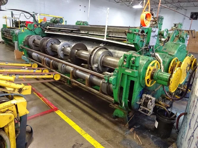 Photo #7 of THE FORMER ASSETS OF WELLMAN CONTAINER CORP - COMPLETE CORRUGATED CARDBOARD BOX MANUFACTURING & PRINTING FACILITY INCLUDING: CORRUGATED PRINTERS, DIE CUTTERS, SLITTERS, BOX FOLDING LINES & MORE