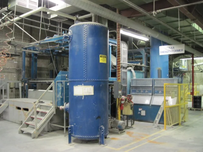 Photo #3 of EQUIPMENT NO LONGER NEEDED IN THE CONTINUING OPERATIONS OF AMERICAN STANDARD: DOUBLE END ELECTRIC & SINGLE STATION GAS & ELECTRIC THERMOFORMERS, PRESSES, PRESS BRAKES, ROLLING STOCK, COMPRESSORS, TOOL ROOM EQUIPMENT & MUCH MORE...