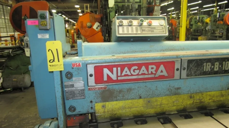 Photo #5 of SURPLUS ASSETS FORMERLY OF RUBBERMAID PRODUCTS, INCLUDING: RAS FLEXIBEND CNC FOLDER, MINSTER PIECEMAKER HIGH SPEED PRESS, HPM TRIPLE ACTION HYDRAULIC PRESS, NIAGARA POWER SQUARING SHEAR, SPOT WELDERS, (2) TCM FORKLIFTS, (8) MILFORD & TOWNSEND RIVET