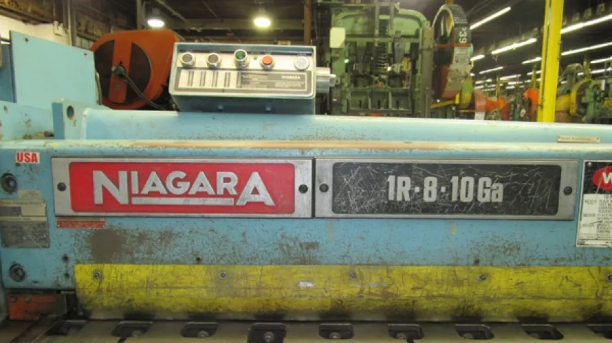 Photo #6 of SURPLUS ASSETS FORMERLY OF RUBBERMAID PRODUCTS, INCLUDING: RAS FLEXIBEND CNC FOLDER, MINSTER PIECEMAKER HIGH SPEED PRESS, HPM TRIPLE ACTION HYDRAULIC PRESS, NIAGARA POWER SQUARING SHEAR, SPOT WELDERS, (2) TCM FORKLIFTS, (8) MILFORD & TOWNSEND RIVET