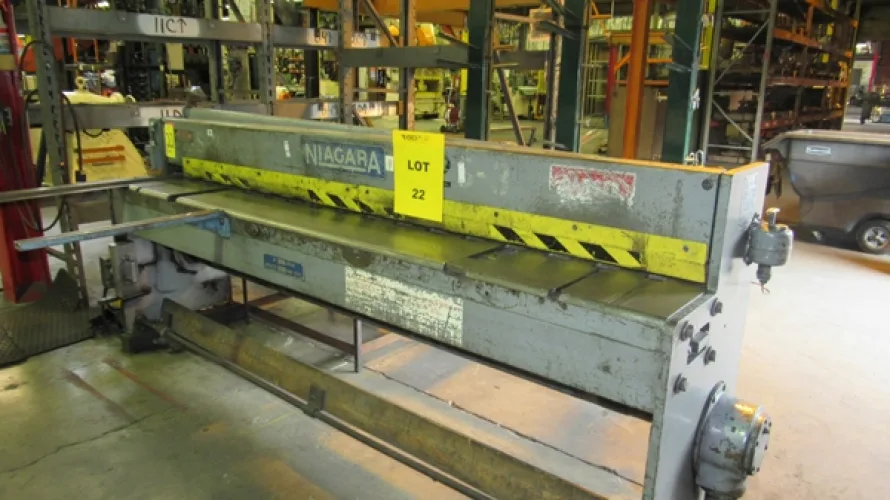 Photo #11 of SURPLUS ASSETS FORMERLY OF RUBBERMAID PRODUCTS, INCLUDING: RAS FLEXIBEND CNC FOLDER, MINSTER PIECEMAKER HIGH SPEED PRESS, HPM TRIPLE ACTION HYDRAULIC PRESS, NIAGARA POWER SQUARING SHEAR, SPOT WELDERS, (2) TCM FORKLIFTS, (8) MILFORD & TOWNSEND RIVET